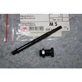 Würth Gewindedorn mit Mundstück M5 949167 NEU #W896-1012-2